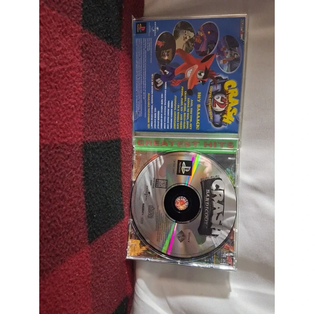 Crash Bandicoot PS1 (Sony PlayStation 1, 1996) Greatest Hits Complete & Tested